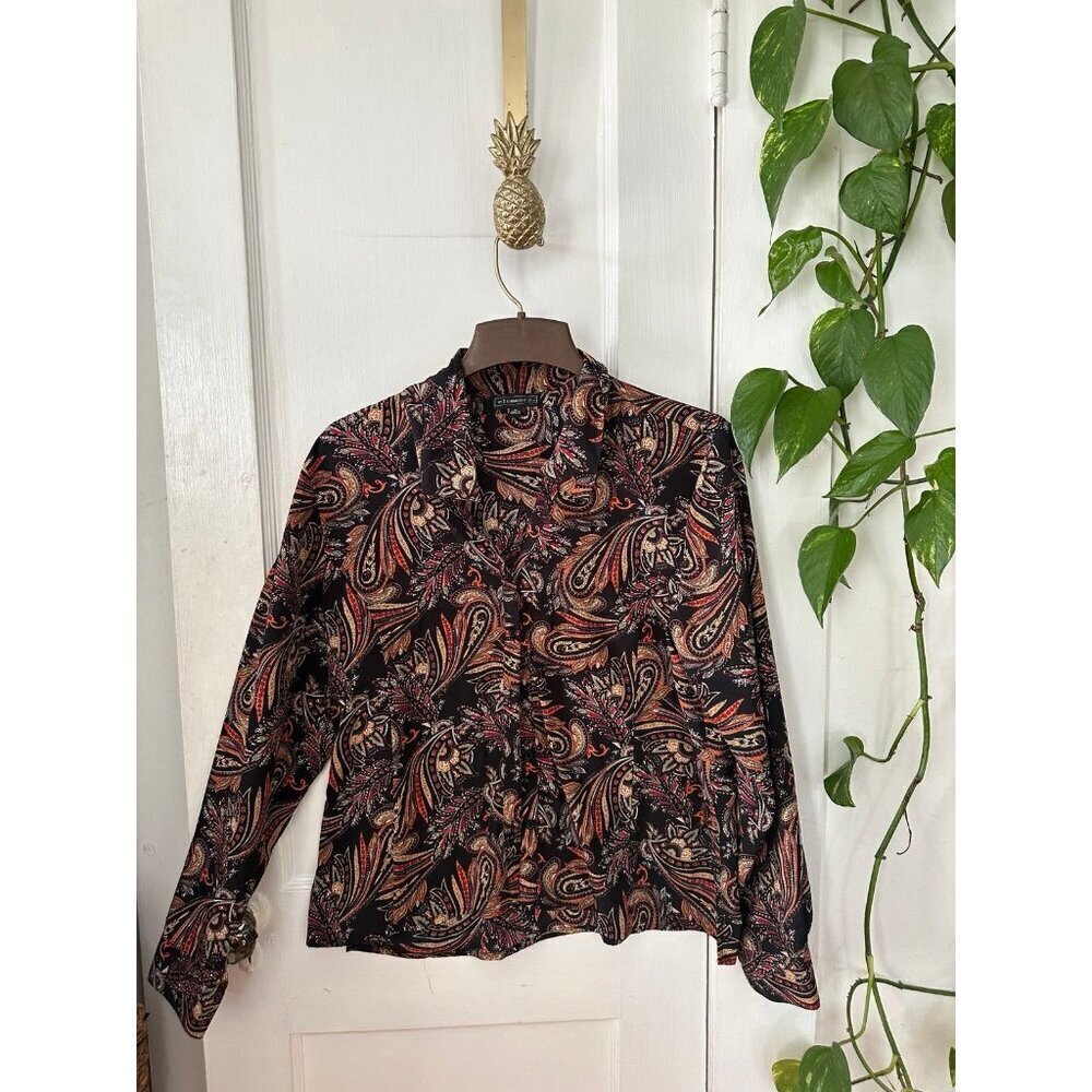 Elementz women’s size X – large Boho abstract blouse